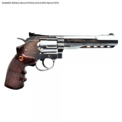 BRUNI CO2 4,5MM REVOLVER 6 SILVER (BR-702S)