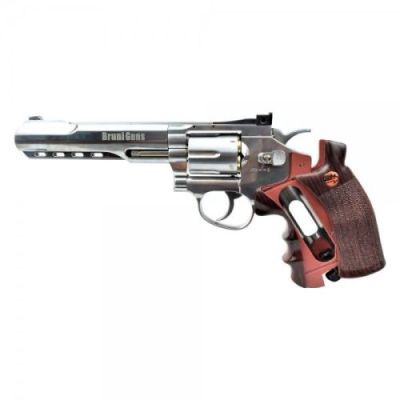 BRUNI CO2 4,5MM REVOLVER 6 SILVER (BR-702S)