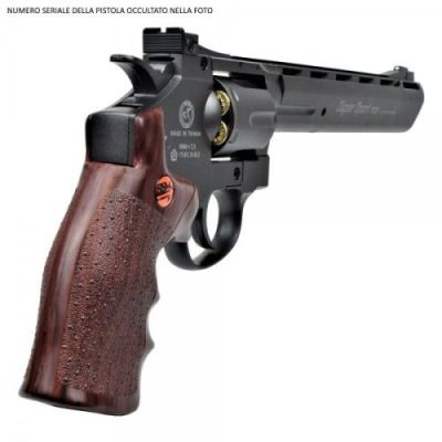 BRUNI CO2 4,5mm C.N.822 REVOLVER 8" BLACK (BR-703B)