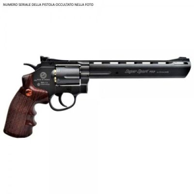 BRUNI CO2 4,5mm C.N.822 REVOLVER 8" BLACK (BR-703B)