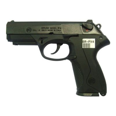 BRUNI GUNS TOP FIRING BLANK PISTOL P4 CALIBER 8MM BLACK (BR-PX4)