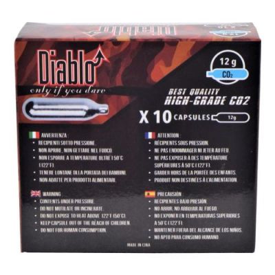 DIABLO CO2 12g CARTRIDGES 10 PIECES SET (C10DIABLO)