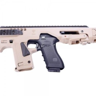 CAA MICRO RONI KIT CARBINE CONVERSION KIT FOR GLOCK 17-19-22 SERIES DARK EARTH (CD-SK8T)