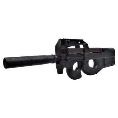 CYMA ELECTRIC RIFLE P90 SILENCER VERSION BLACK (CM060B)