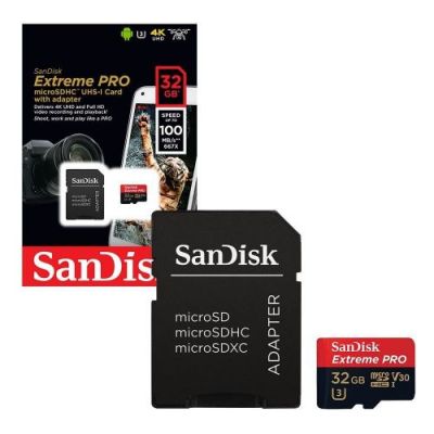 Sandisk Extreme Pro M.Sdhc 4K 32Gb Uhd 100Mb/S