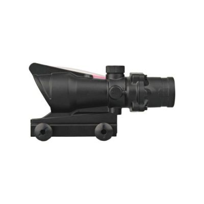 BIG DRAGON RIFLE SCOPE ZOOM 4X LENS 32MM FIBER OPTIC BLACK (EM3511)