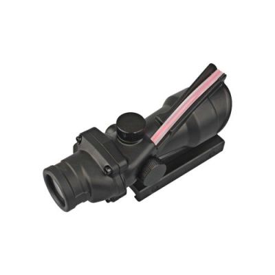 BIG DRAGON RIFLE SCOPE ZOOM 4X LENS 32MM FIBER OPTIC BLACK (EM3511)