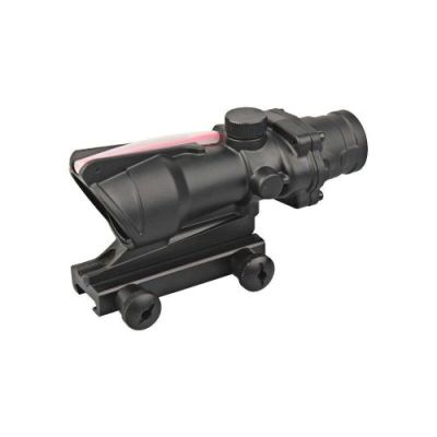 BIG DRAGON RIFLE SCOPE ZOOM 4X LENS 32MM FIBER OPTIC BLACK (EM3511)