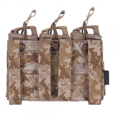 EMERSONGEAR TRIPLE OPEN TOP MAGAZINE POUCH AOR1 (EM6355AR1)