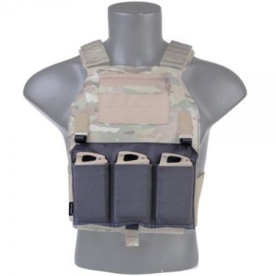 EMERSONGEAR PANEL WITH TRIPLE MAGAZINE POUCH WOLF GREY (EM6407WG)