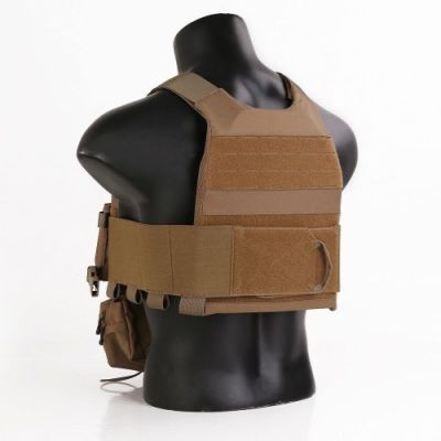 EMERSONGEAR COMBAT TACTICAL VEST WITH CHEST RIG COYOTE BROWN (EM7407CB)