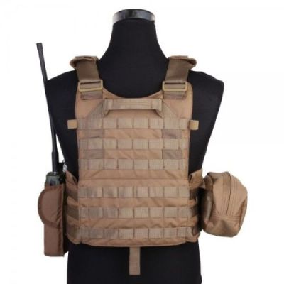 EMERSONGEAR TACTICAL VEST PLATE CARRIER COYOTE BROWN (EM7440CB)