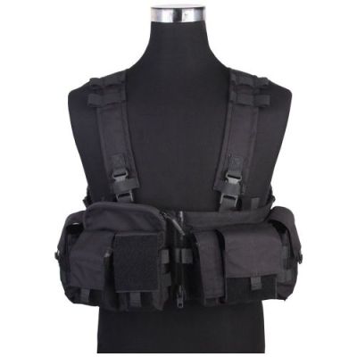 EMERSONGEAR TACTICAL SPLIT FRON CHEST RIG BLACK (EM7451F)