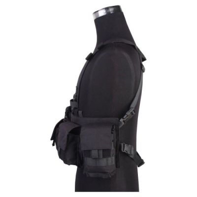 EMERSONGEAR TACTICAL SPLIT FRON CHEST RIG BLACK (EM7451F)