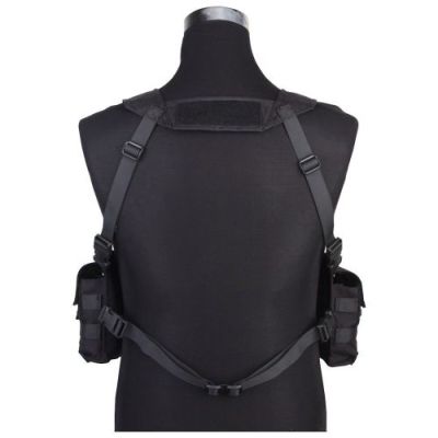 EMERSONGEAR TACTICAL SPLIT FRON CHEST RIG BLACK (EM7451F)