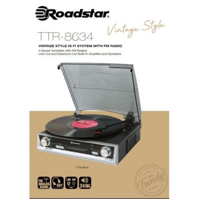 Roadstar Turntable With Built