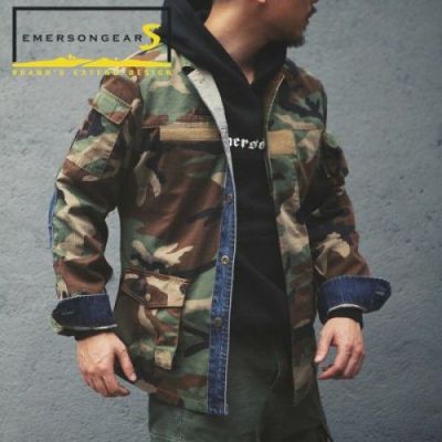 EMERSONGEARS VINTAGE STYLE BDU JACKET MEN WOODLAND SMALL SIZE (EMS6870-S)